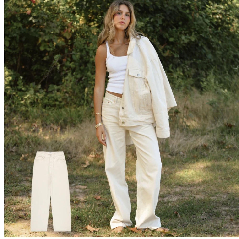 PARKE Classic Straight Jean in Cream